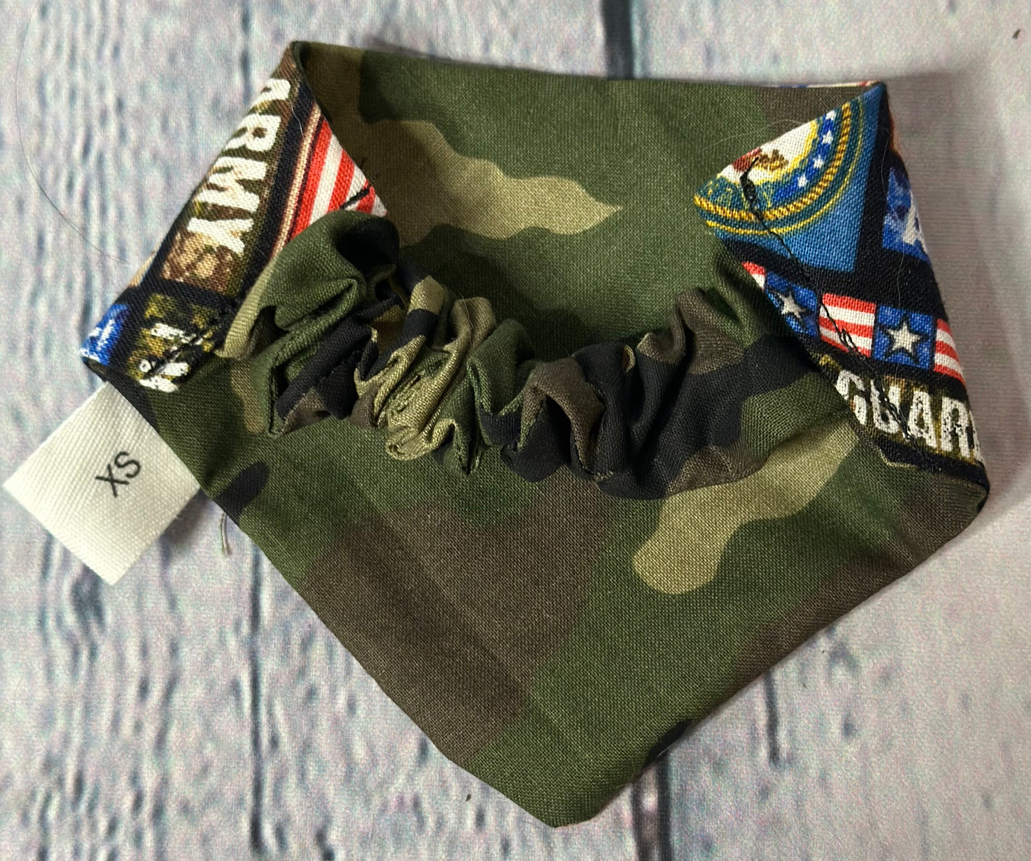 Support Our Troops Reversible Scrunchie Bandana