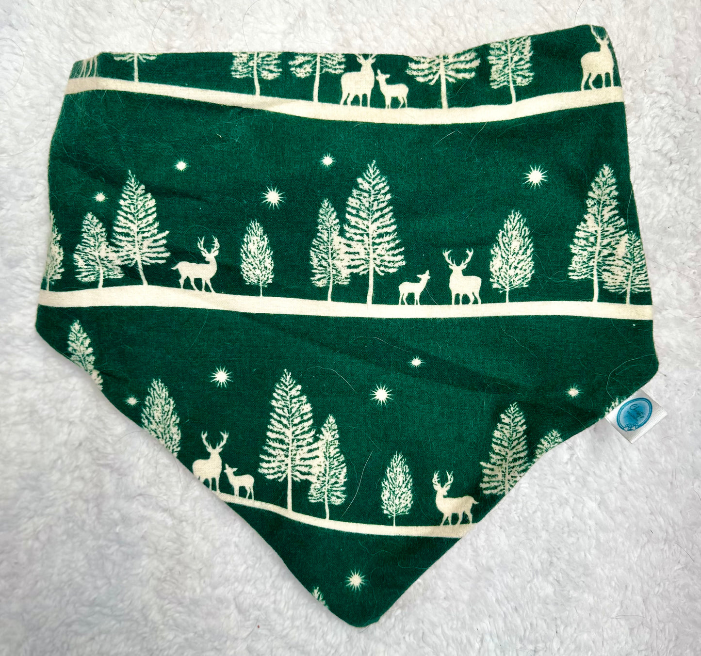 Christmas Tree Reversible Scrunchie Bandana