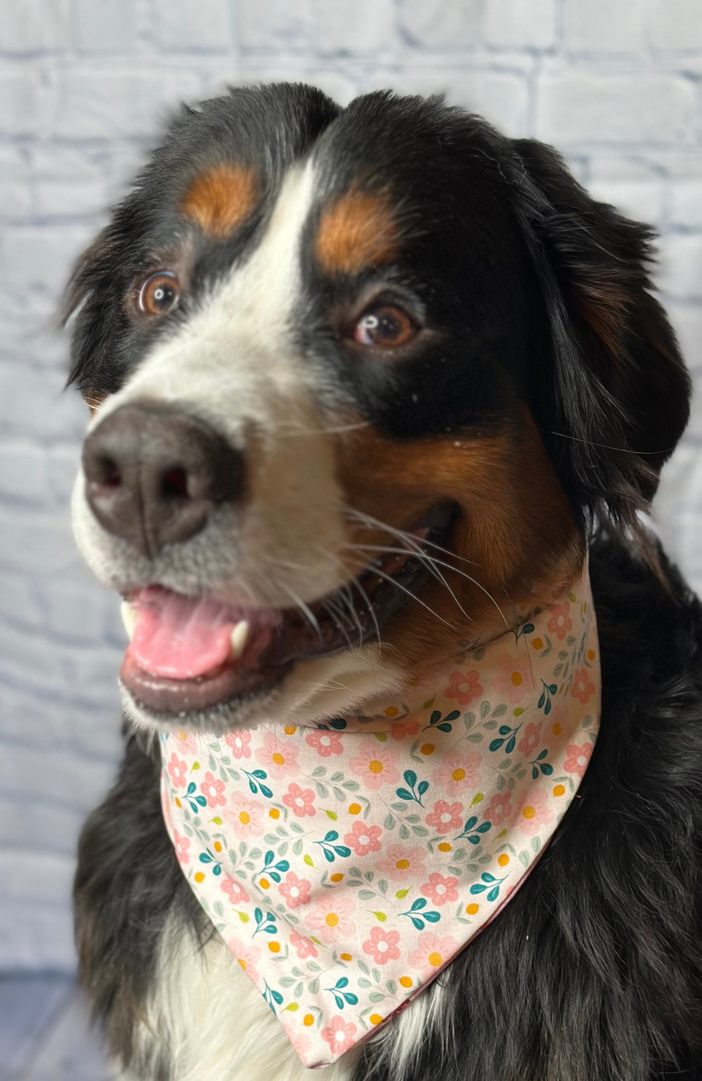 Through the Flowers Reversible Scrunchie Bandana