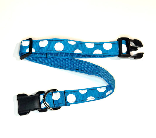 Blue Polka Dot Collar