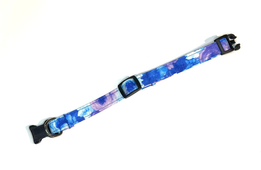 Blue and Purple Floral Collar